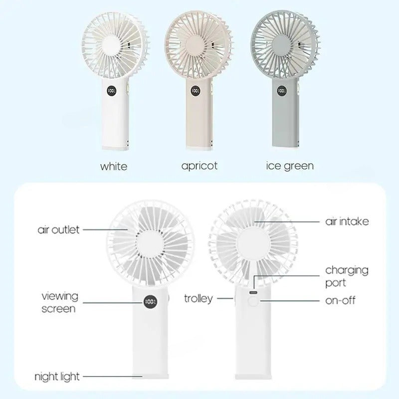 3600mAh Rechargeable Portable Handheld Fan