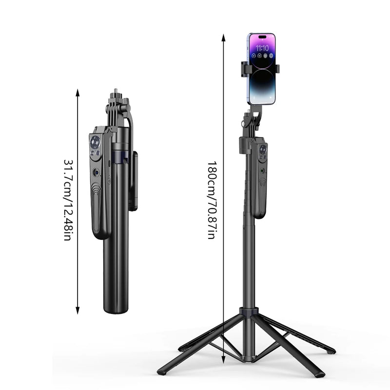 Wireless Selfie Sitck Tripod with Auto Face Tracking Detachable Remote