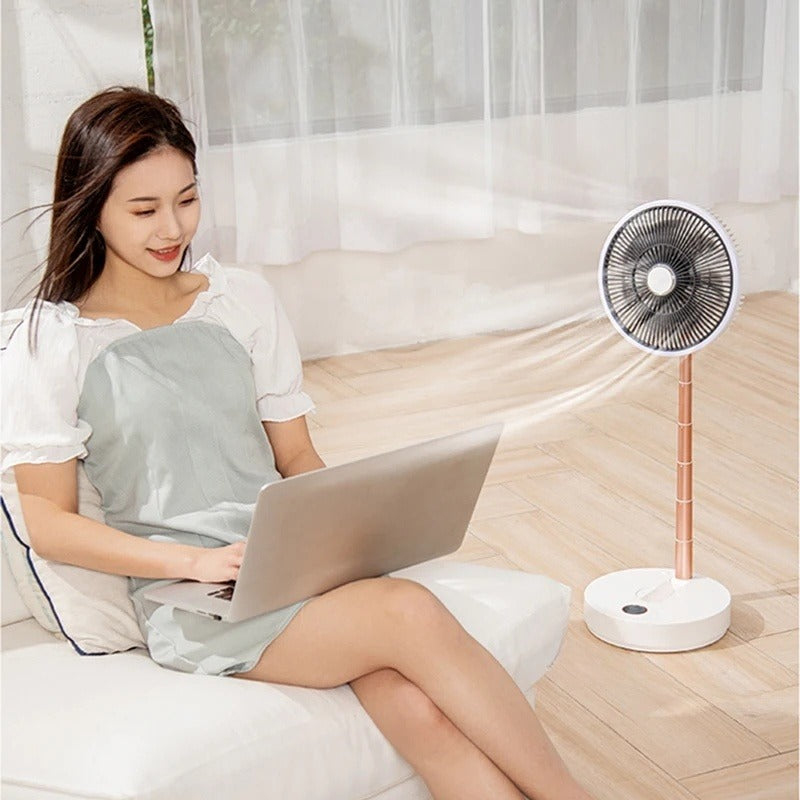 10000mah Auto Foldable Ventilator Oscillation Home Floor Fan