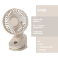 1800mAh Rechargeable Portable Desktop Clip Fan