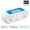 HomeKit 2 In 1 WiFi Dual US Smart Plug Outlet