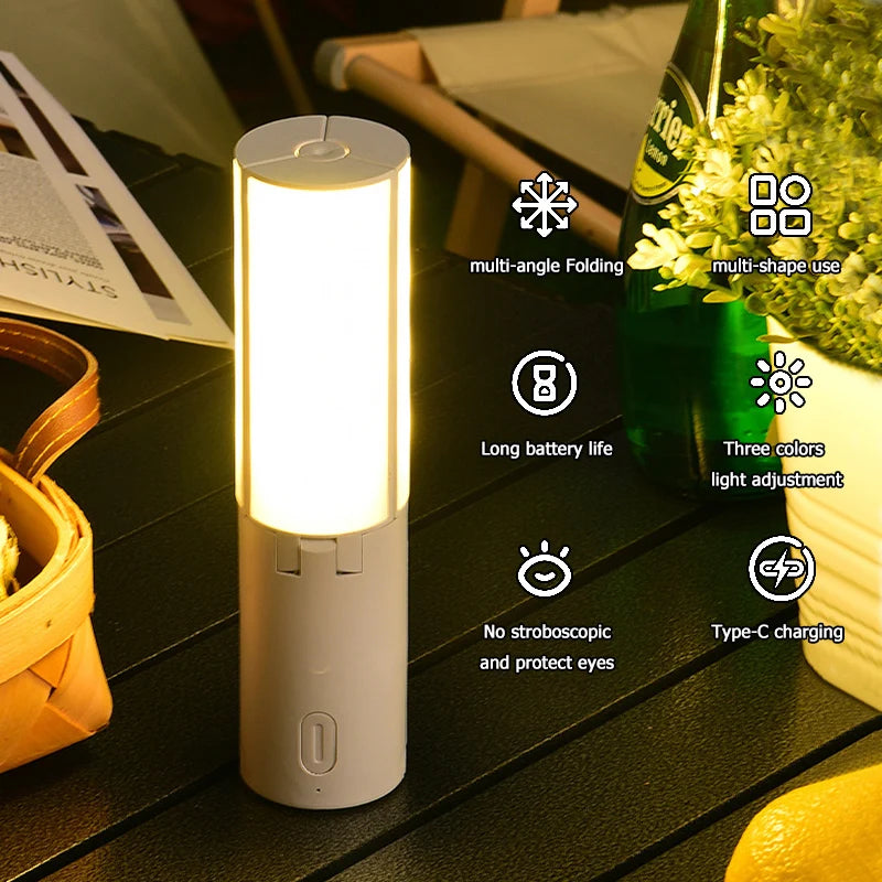 Folding Outdoor Portable Rechargeable Camping Lamp