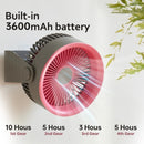 Portable Electric Fan Wireless Air Circulator Fan Cordless Desktop Wall Fan