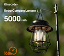 5000mAh Portable Camping Lantern Outdoor Vintage Camp Lamp  Tent Light