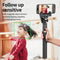 1-Axis Handheld Gimbal Stabilizer Selfie Stick Tripod with Fill Light AI Face Tracking Gesture Operation Multipurpose