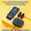 2.4G wireless noise cancelling microphone omnidirectional collar clip noise cancelling HiFi digital display screen live recording