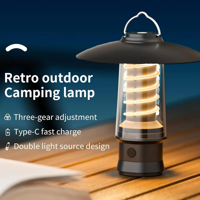 Outdoor Rechargeable Tent Light Multifounction Camping Lamp