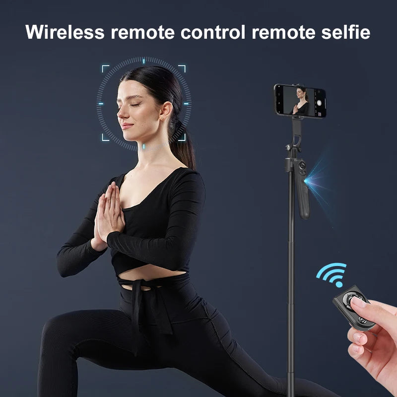 Wireless Selfie Sitck Tripod with Auto Face Tracking Detachable Remote