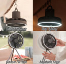 Ring Light Portable Rechargeable Camping Tirpod Fan