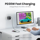 30W GaN PD Charger With AC Outlets Mobile Phone Charger