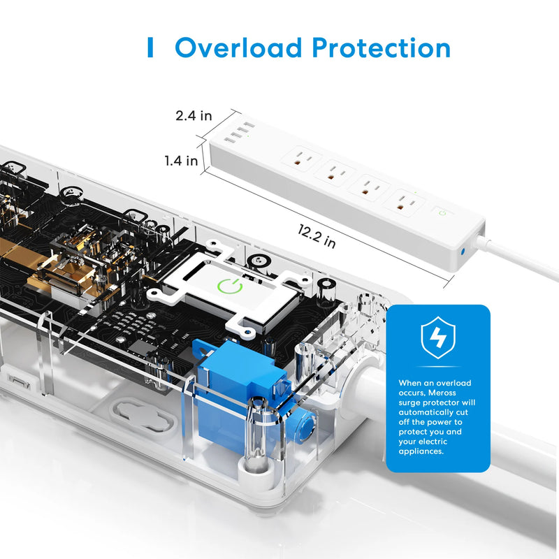 Smart Power Strip WiFi Surge Protector US/UK Socket Extension