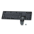 LT 600 2.4GHz Slim Full-Sized Silent Wireless Keyboard and Mouse Combo