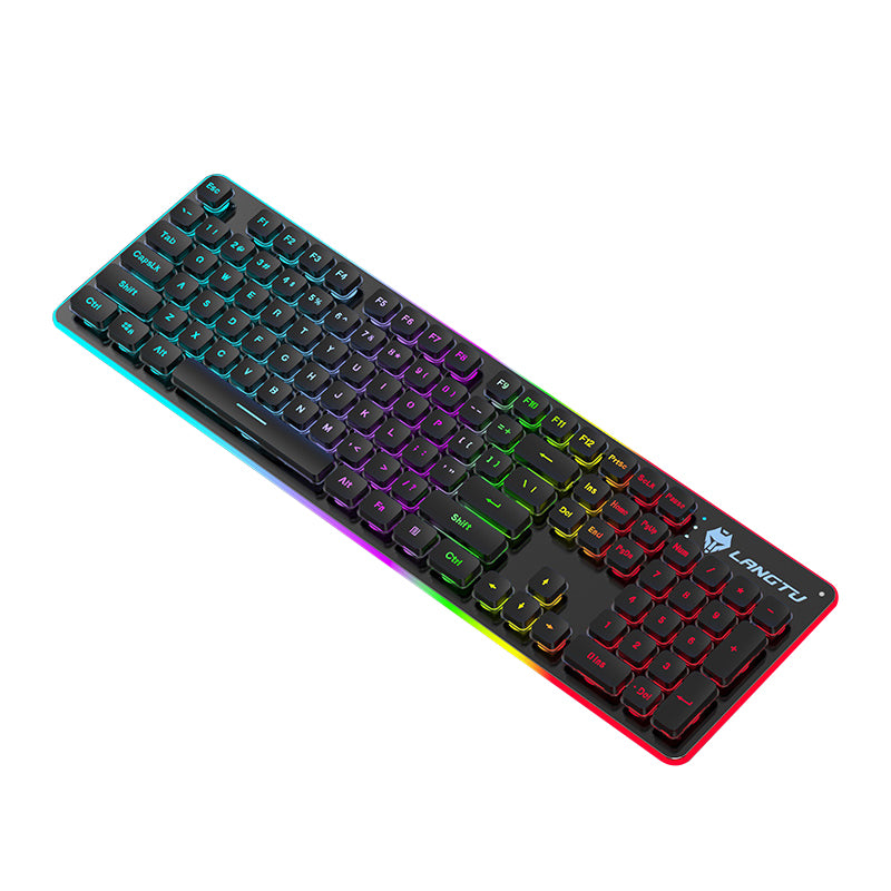 L1 RGB Gaming Wired Keyboard With Led Backlit 104 Keys Ergonomic Gamer