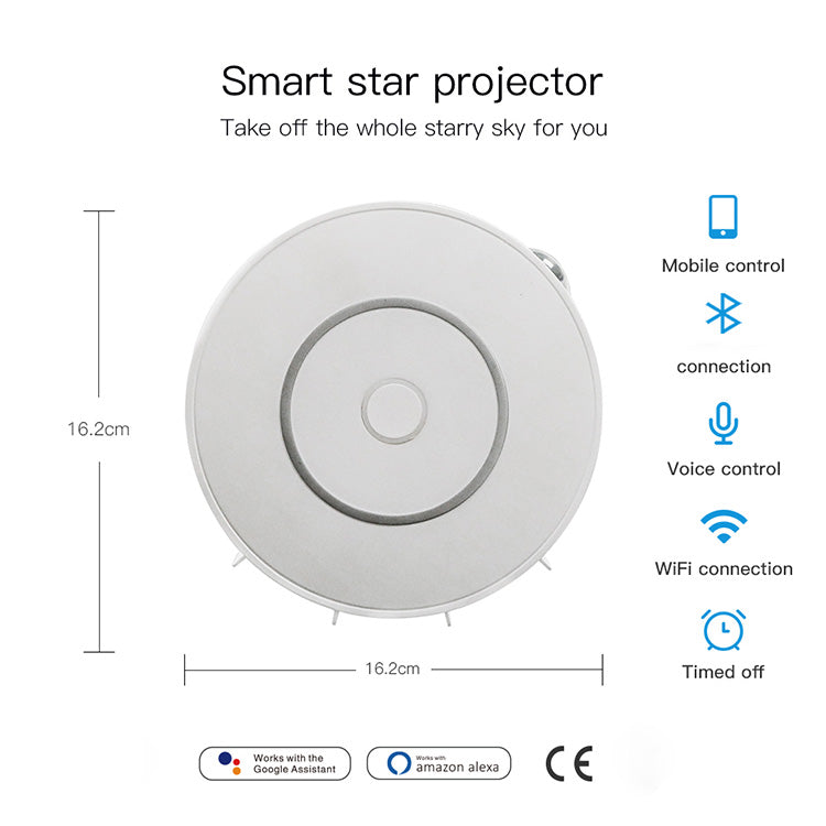SK20 Galaxy Star Projector Night Light Working with Smart App Alexa google home