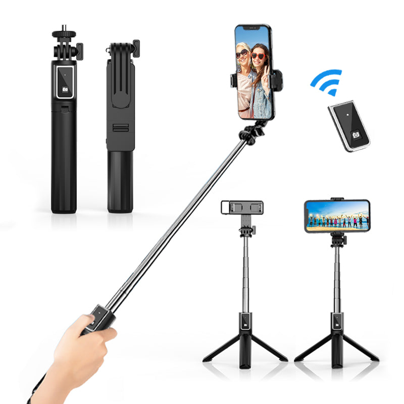 P40 Cell Phone Stand Holder Foldable Bluetooth Selfie Stick