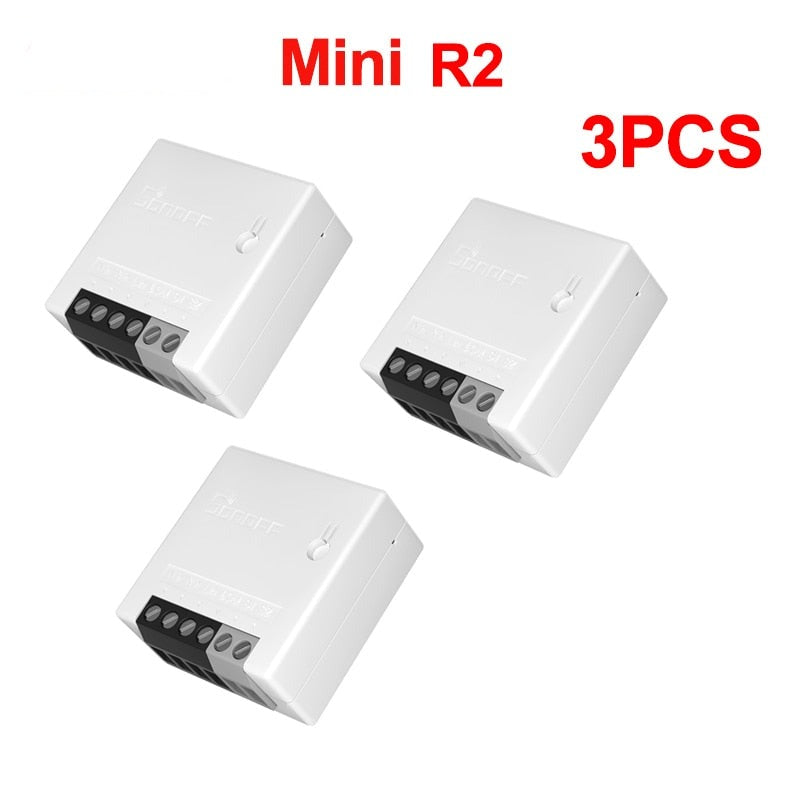 Mini R2/Basic DIY Smart Switch Small Ewelink Remote Control Wifi Switch Support An External Work with Alexa Google Home