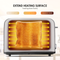 2 slices stainless steel electric commerical bread toaster