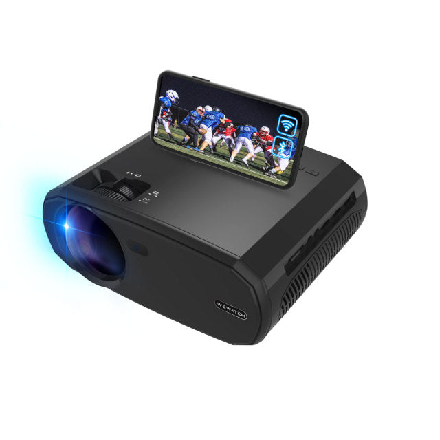 V50 Portable 5G WIFI Projector Mini Smart Real 1080P Full HD Movie Projector 200; Large Screen LED Bluetooth Projectors