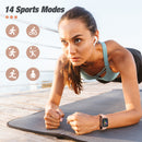 SW2 Smart Watch Bluetooth Fitness Tracker for iPhone Blood Oxygen Heart Rate Sleep Monitor
