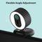 PCF3 1080P FHD Webcam Video Webcams Dual-microphone Ring Light Auto Focus Privacy Cover Web Cam for Livestreaming